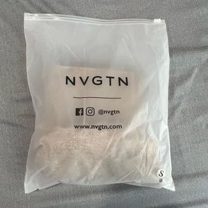 NVGTN beige scrunch seamless leggings S